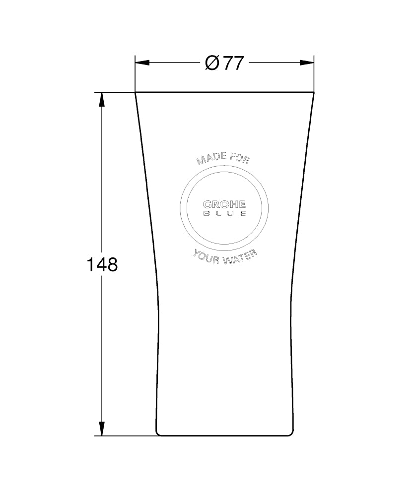 GROHE BLUE large glasses (6 pcs)