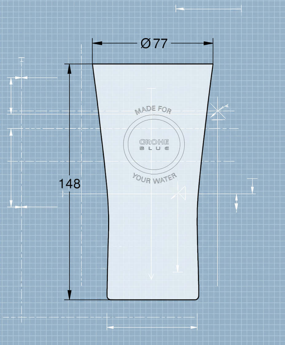 GROHE BLUE grands verres (6 pièces)